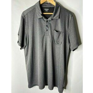 Ogio Men Size XL Gray Express Geek Squad Polo T-Shirt Short Sleeves Front Pocket